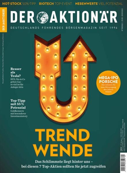 Der Aktionar – 25 September 2022 Cover