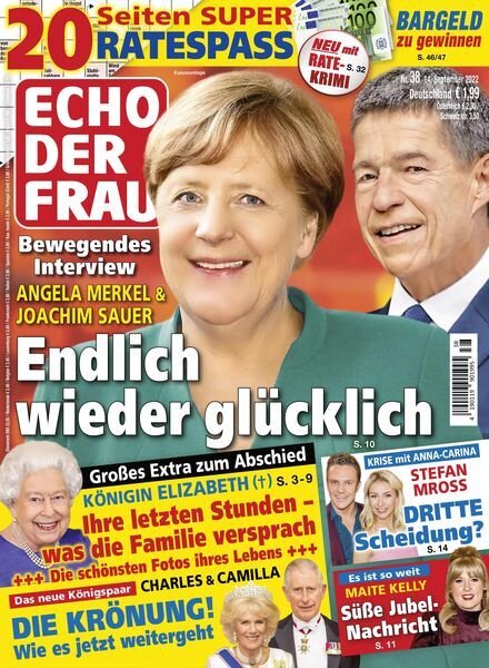 Echo der Frau – 14 September 2022 Cover