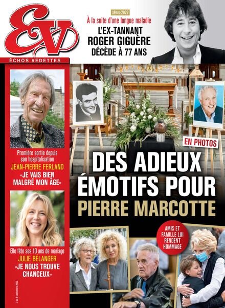 echos Vedettes – 03 septembre 2022 Cover