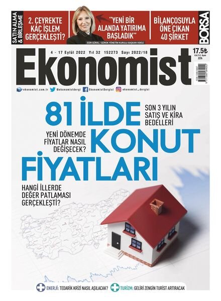 Ekonomist – 04 Eylul 2022 Cover
