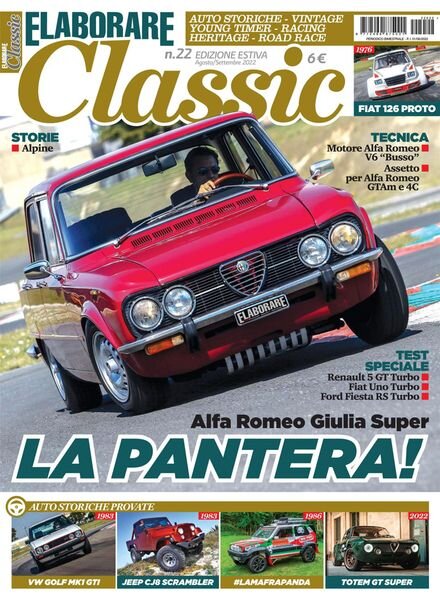 Elaborare Classic – Agosto-Settembre 2022 Cover