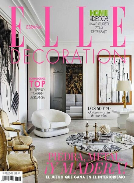 Elle Decoration Espana – octubre 2022 Cover