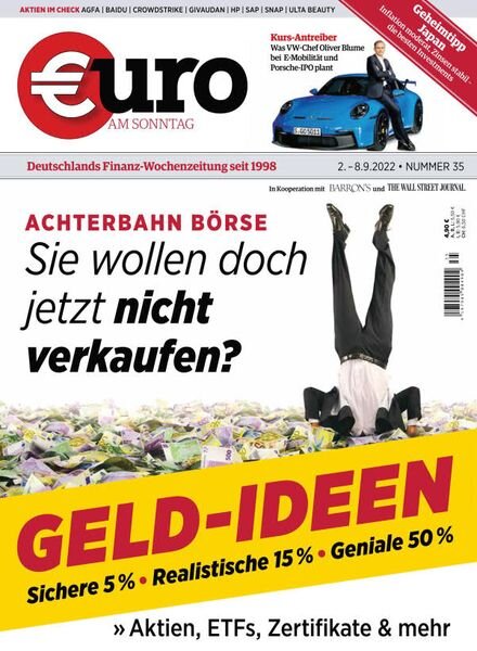 Euro am Sonntag – 02 September 2022 Cover