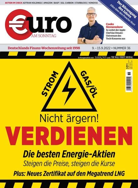 Euro am Sonntag – 09 September 2022 Cover