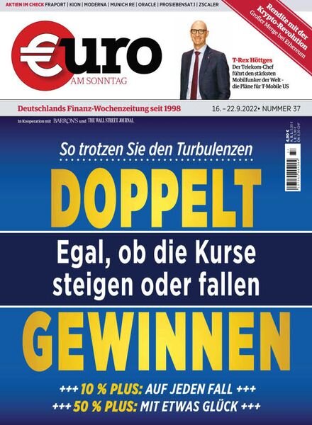 Euro am Sonntag – 16 September 2022 Cover