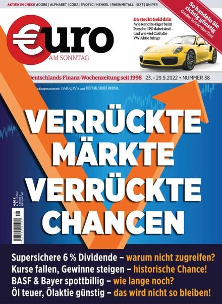 Euro am Sonntag – 23 September 2022 Cover