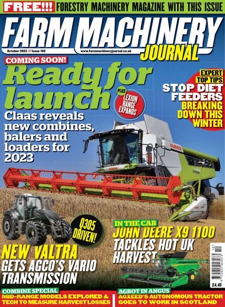 Farm Machinery Journal – Issue 102 – October 2022 Cover