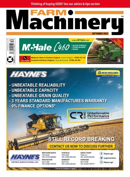 Farm Machinery – September 2022 Cover