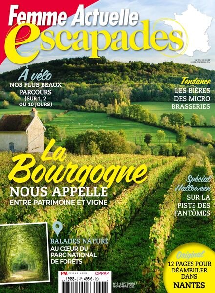 Femme Actuelle Escapades – Septembre-Novembre 2022 Cover
