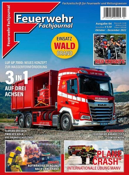 Feuerwehr Fachjournal – Oktober-Dezember 2022 Cover