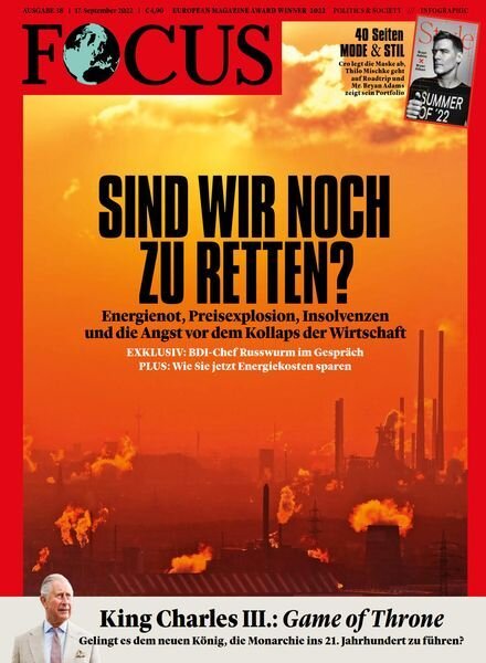 FOCUS – 17 September 2022 Cover