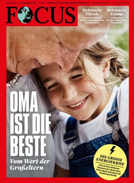 Focus Nachrichtenmagazin – 10 September 2022 Cover