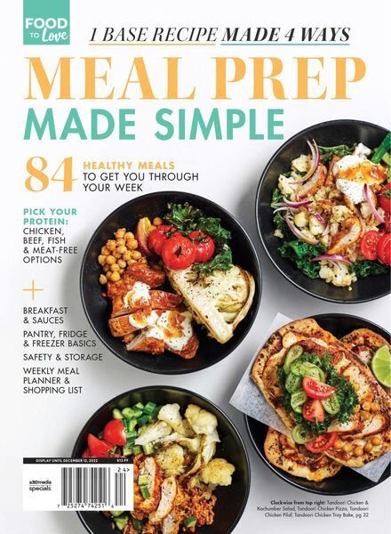 Food to Love Meal Prep – September 2022 Cover