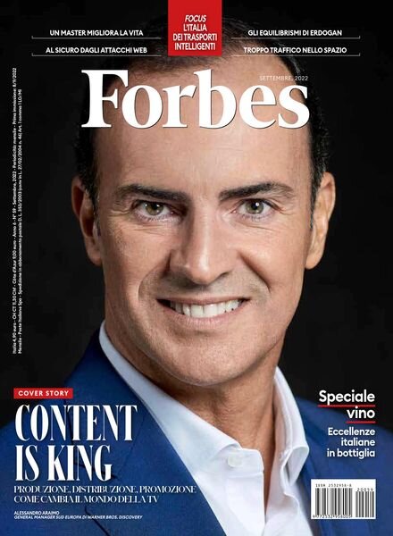 Forbes Italia – Settembre 2022 Cover