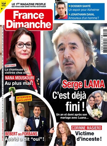 France Dimanche – 23 septembre 2022 Cover