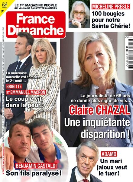 France Dimanche – 26 aout 2022 Cover