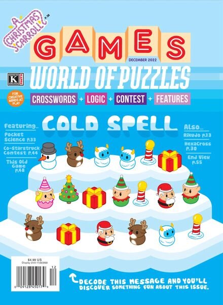 Games World of Puzzles – December 2022 Cover