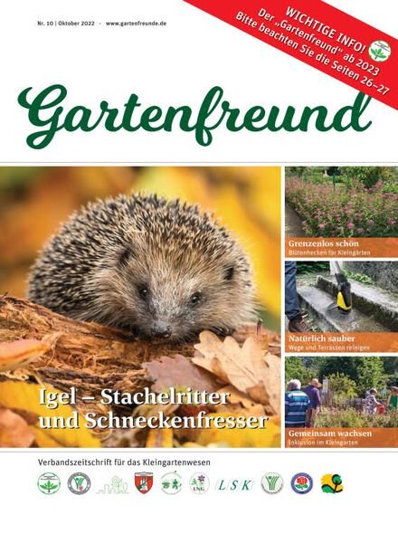 Gartenfreund – September 2022 Cover