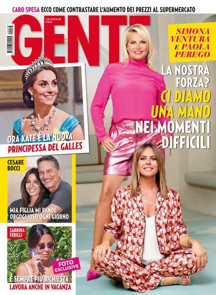 Gente Italia – 1 Ottobre 2022 Cover