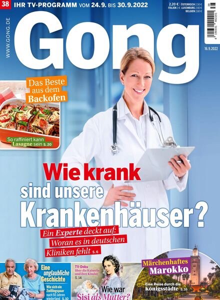 Gong – 16 September 2022 Cover