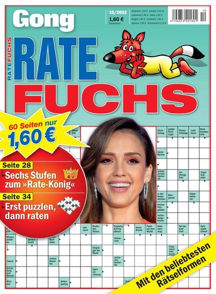 Gong Ratefuchs – Oktober 2022 Cover