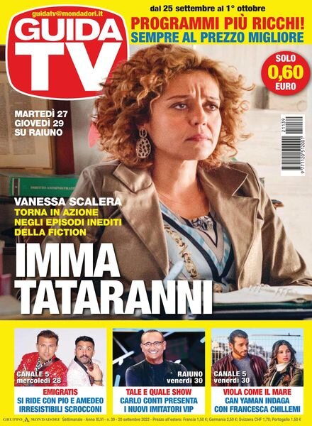 GuidaTV – 20 settembre 2022 Cover