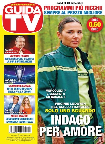 GuidaTV – 30 agosto 2022 Cover