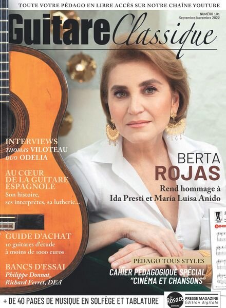 Guitare Classique – Septembre-Novembre 2022 Cover