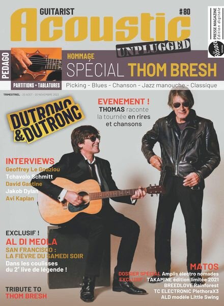 Guitarist Acoustic Unplugged – Septembre-Novembre 2022 Cover