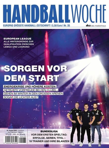 Handballwoche – 30 August 2022 Cover
