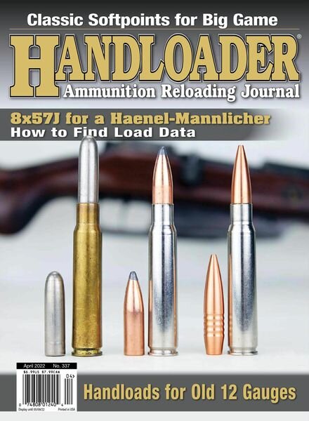 Handloader – Issue 337 – April-May 2022 Cover