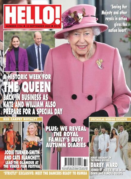 Hello! Magazine UK – 12 September 2022 Cover