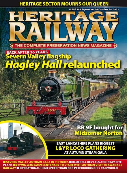 Heritage Railway – September 27 2022 Cover