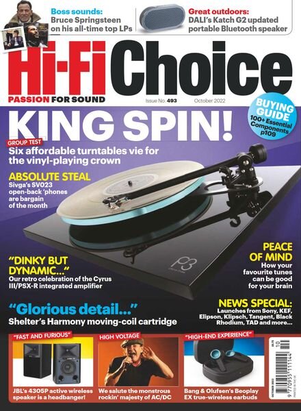 Hi-Fi Choice – Issue 493 – October 2022 Cover