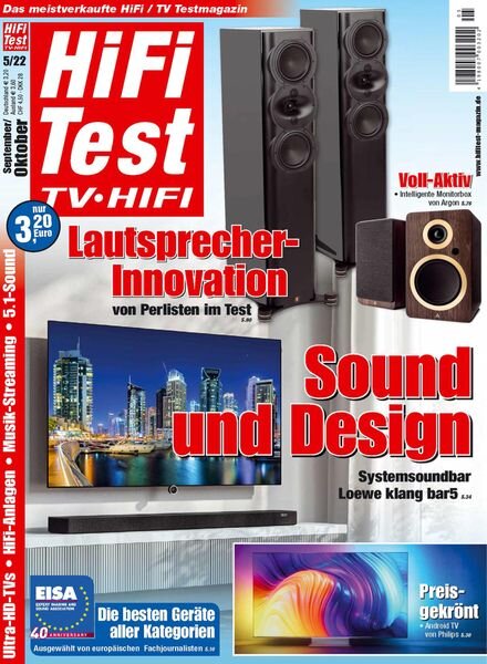 HIFI TEST TV HIFI – August 2022 Cover