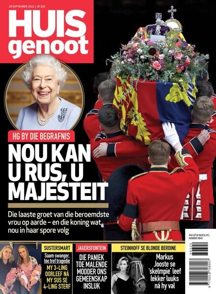 Huisgenoot – 29 September 2022 Cover