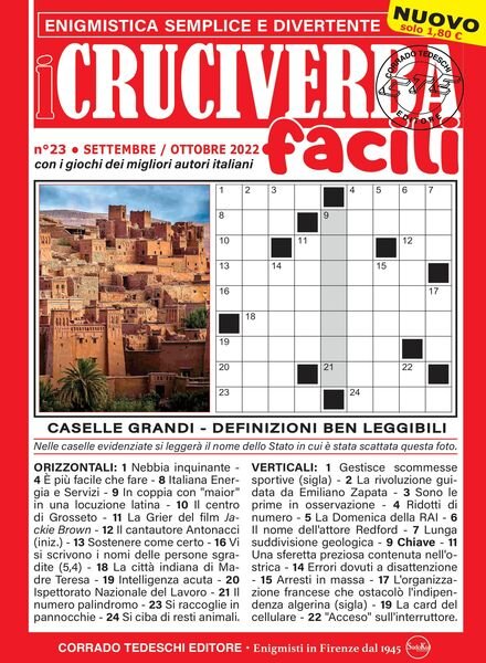 I Cruciverba Facili – ottobre 2022 Cover