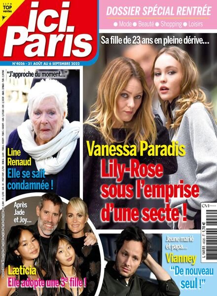 Ici Paris – 31 aout 2022 Cover
