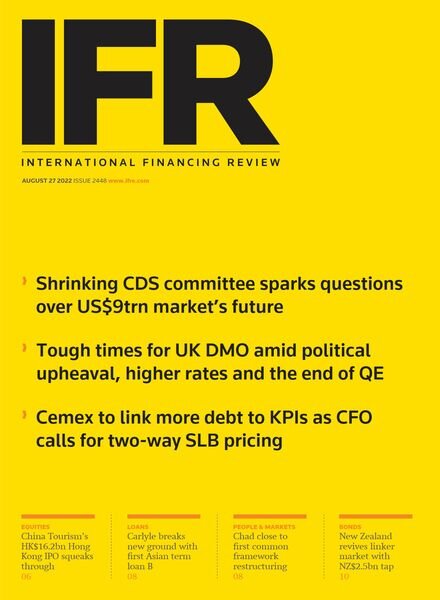 IFR Magazine – August 27 2022 Cover