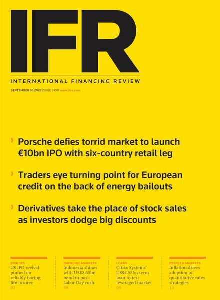 IFR Magazine – September 10 2022 Cover
