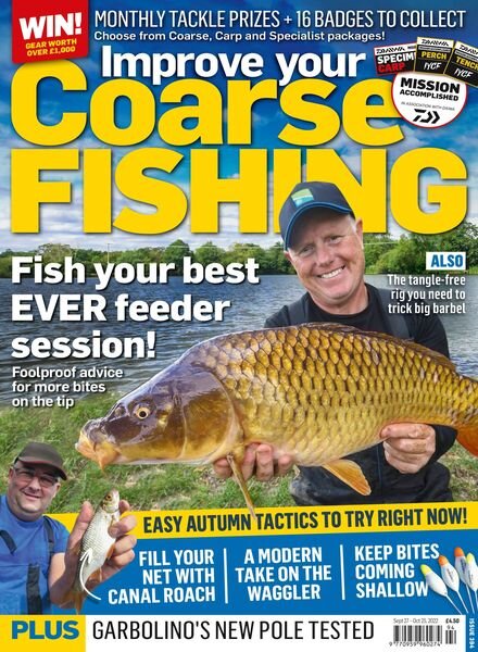 Improve Your Coarse Fishing – September 2022 Cover