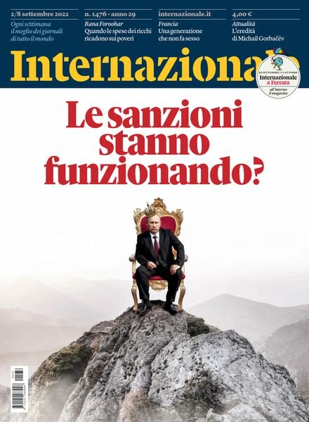 Internazionale – 2-8 Settembre 2022 Cover