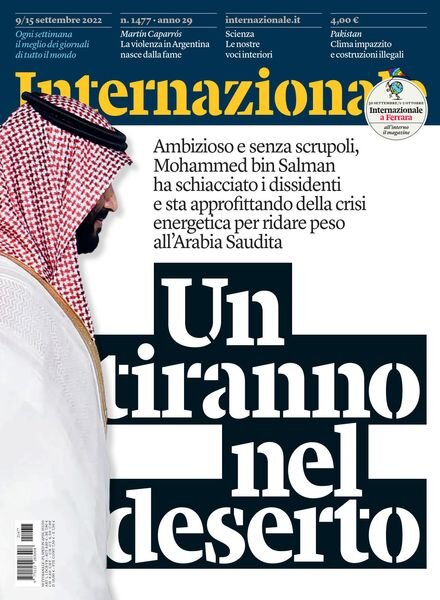 Internazionale – 9 Settembre 2022 Cover