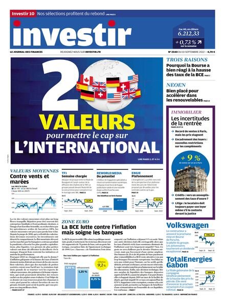 Investir – 10 Septembre 2022 Cover