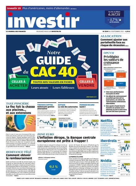 Investir – 3 Septembre 2022 Cover