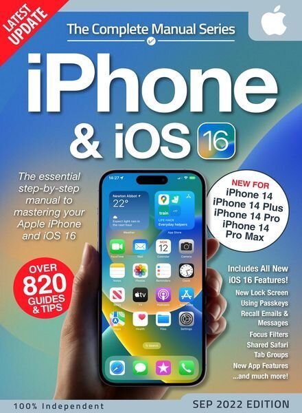 iPhone & iOS 16 The Complete Manual Series – September 2022 Cover
