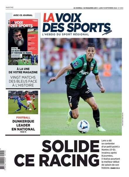 La Voix des Sports – 19 septembre 2022 Cover