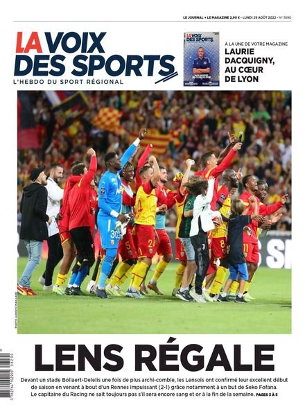 La Voix des Sports – 29 aout 2022 Cover