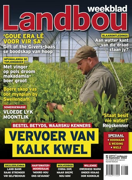 Landbouweekblad – 15 September 2022 Cover