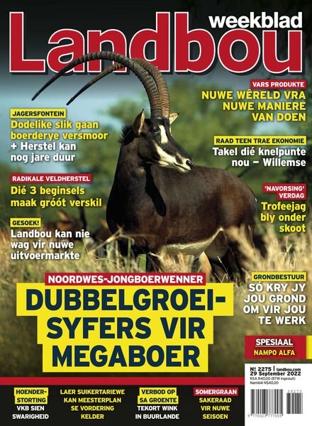 Landbouweekblad – 29 September 2022 Cover